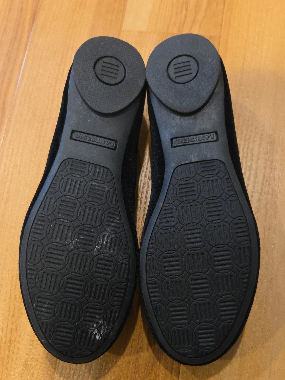Black Fox Embroidered Slip-On Flats